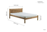 RIO46BPIN Double Bed Pine