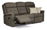 Small Rechargeable Powered Reclining 3-seater