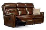 Small Rechargeable Powered Reclining 3-seater