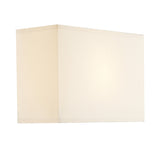 S1025 Cream Cotton Rectangle Shade 24Cm