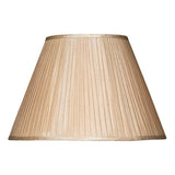 S1086 Taupe Faux Silk Tapered Drum Shade 43Cm