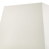 Ivory Faux Silk Tapered Square Shade 37Cm