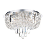 SAI5450 5 Light Flush Polished Chrome/Clear