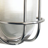 Oval Outdoor Wall Light Stainless Steel Glass Ip44