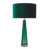 Table Lamp Green Glass Base Only