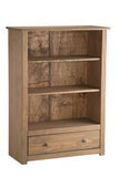 SAT1DBCPIN 1 Drawer Bookcase Distressed Pine