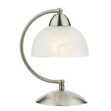 SAX4046 Touch Table Lamp Satin Chrome Glass