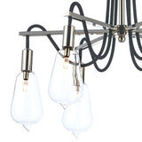 6 Light Semi Flush Polished Nickel