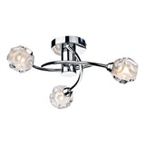 SEA5350 3 Light Semi Flush Polished Chrome