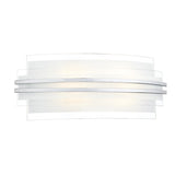 SEC372 Large Wall Light Frosted Glass Polished Chrome Led