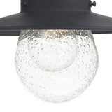 Outdoor Wall Light Black Glass Ip44