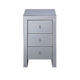 3 Drawer Bedside White
