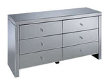 SEVCH6MIR 6 Drawer Chest White