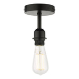 1 Light Semi Flush Suspension Matt Black Bracket Only