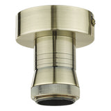 SFB4875 E27 Semi Flush Bracket Antique Brass