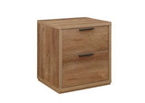 SKW2BSROE 2 Drawer Bedside Rustic Oak