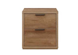 2 Drawer Bedside Rustic Oak