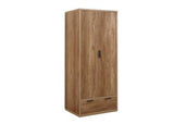 SKW2D1DROE 2 Door 1 Drawer Wardrobe Rustic Oak