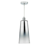Easy Fit Pendant Graduated Chromed Glass