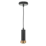 SP6522 1 Light E27 Suspension Matt Black And Bronze