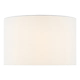 SPH142 White Linen Drum Shade 35Cm