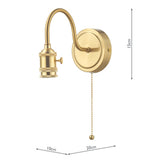 SPW0740 Wall Light Brass Bracket Only
