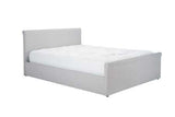 Small Double Ottoman Bed Grey