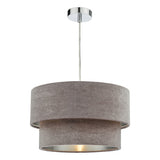Easy Fit Tired Velvet Shade Mink With Silver Lining