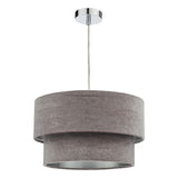 Easy Fit Tired Velvet Shade Mink With Silver Lining