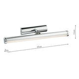Small Bathroom Wall Light Polished Chrome Ip44 Led