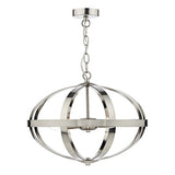 SYM0346 3 Light Pendant Satin Chrome
