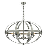 SYM0646 6Lt Pendant Satin Chrome