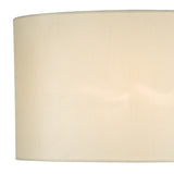 White Faux Silk Oval Shade 40Cm