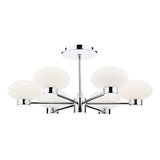 SYS0650 6 Light Semi Flush Polished Chrome