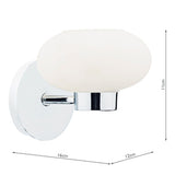Single Wall Bracket Polished Chrome
