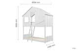 SAFBBWHT Bunk Bed White