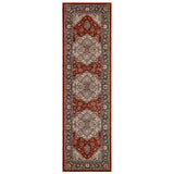 Sarouk Wilton Rug Red/Blue/Cream