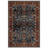 Rug Red/Blue/Cream