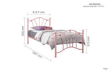 SOPB3PNK Single Bed Pink