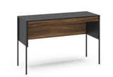 Study Desk Walnut & Black