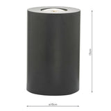 Uplighter Table Lamp Black