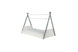TEPB3WTGV3 Single Bed White & Grey