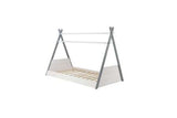 Single Bed White & Grey