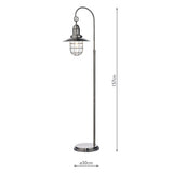 Floor Lamp Antique Chrome