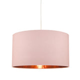 TIM6503 Easy Fit Pendant Shade Pink With Rose Gold Lining