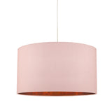 Easy Fit Pendant Shade Pink With Rose Gold Lining