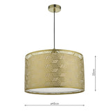 Easy Fit Pendant Shade Gold