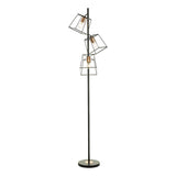 TOW4922 3 Light Floor Lamp Matt Black Copper