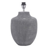 Table Lamp Textured Grey Base Only