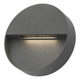 UGO2139 Outdoor Wall Light Round Eyelid Anthracite Ip65 Led